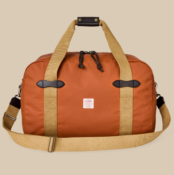 Tin Cloth Medium Duffle Bag- Rust